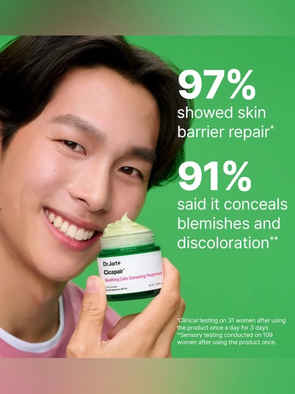 Dr. Jart+ Cicapair Soothing Color Correcting Treatment F/S NEW in SEALED BOX!